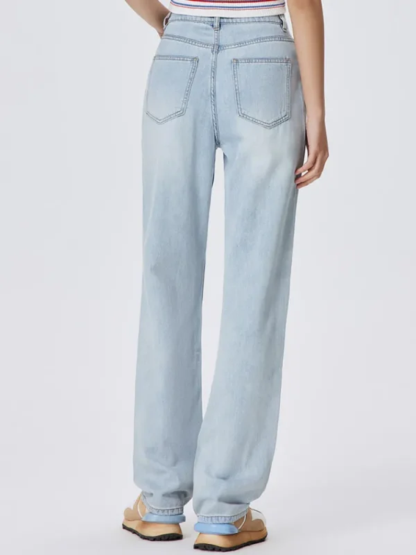 Women SEMIR Ladies Denim Long-staple Cotton Straight Pants