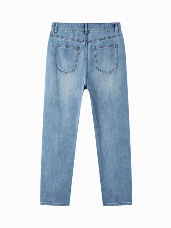 Women SEMIR Ladies Denim Long-staple Cotton Straight Pants