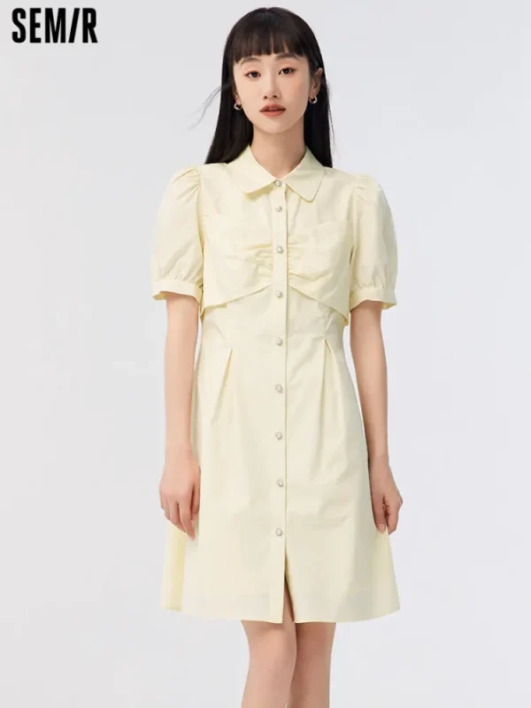 Women SEMIR Ladies Woven Cotton Dress