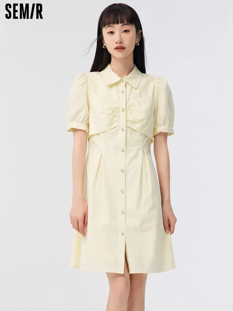 ladies_woven_cotton_dress_0.webp Women SEMIR Ladies Woven Cotton Dress