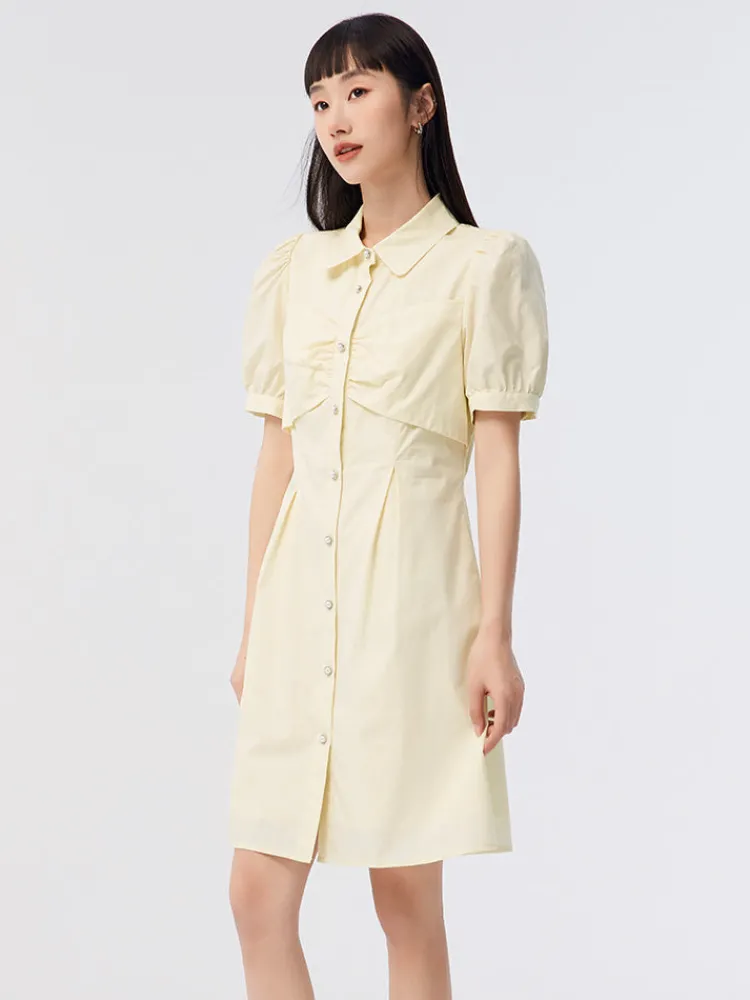 ladies_woven_cotton_dress_1.webp Women SEMIR Ladies Woven Cotton Dress
