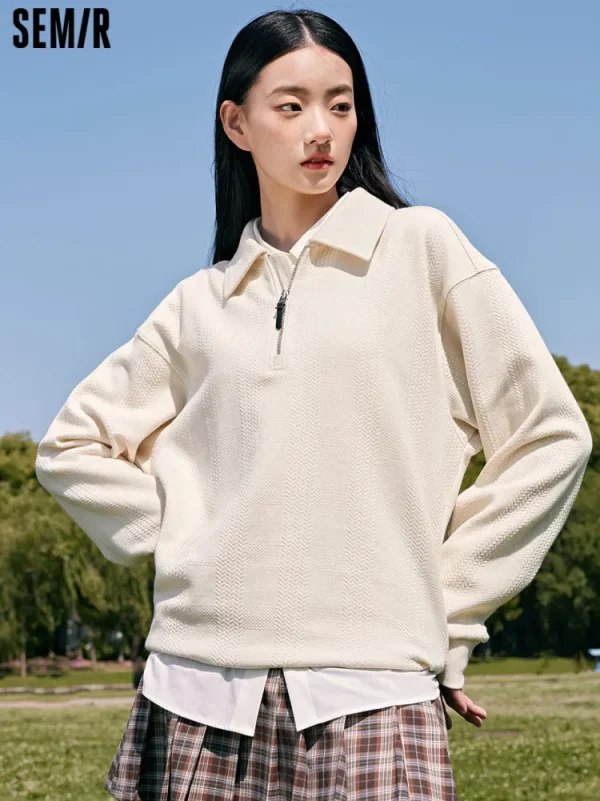 SEMIR Men Half Cardigan Sweater