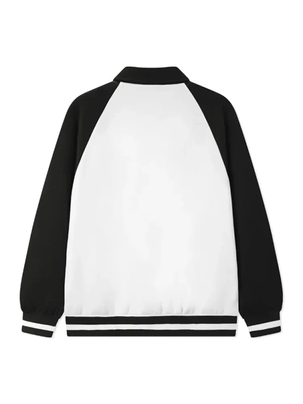 SEMIR Men's Air Layer Contrast Patchwork Monogram Ultra Loose Jacket