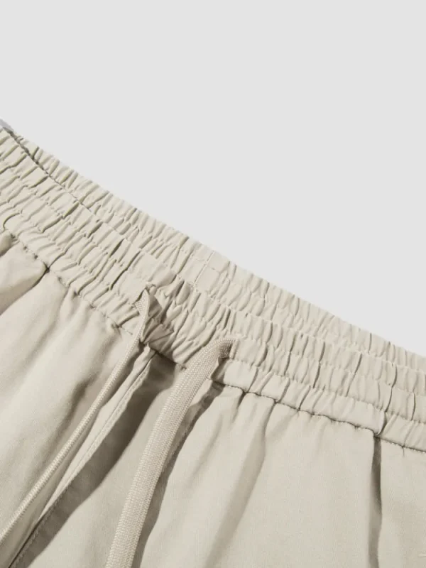 SEMIR Men's Brushed Stretch Twill Solid Colour Woven Jogging Pants