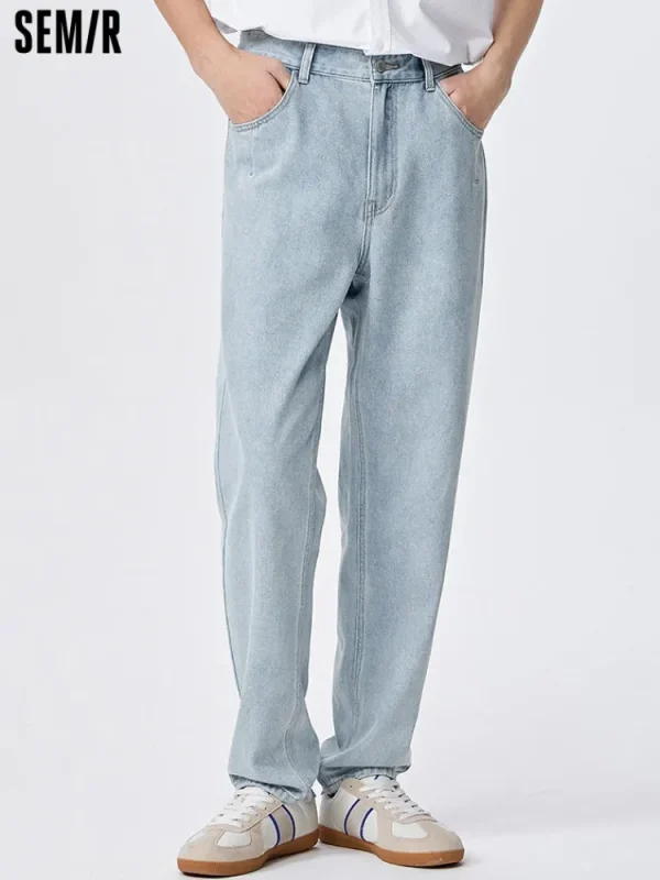 SEMIR Men's Cool Non-stretch Tapered Pants