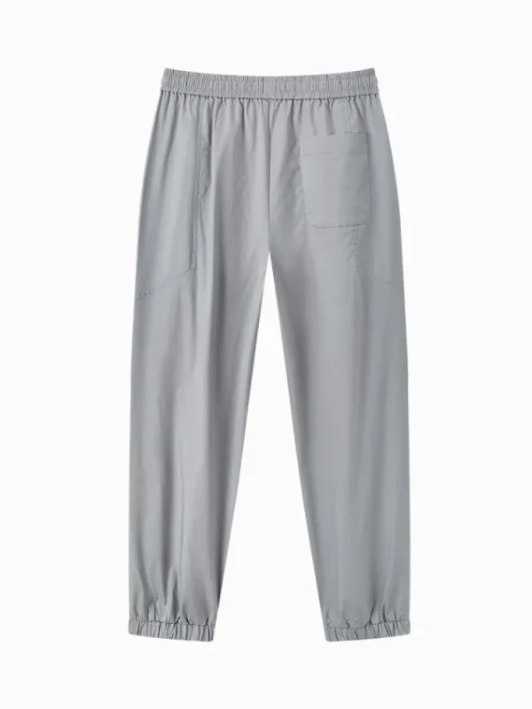SEMIR Men's Cotton Comfortable Cool Antibacterial Woven Jogging Pants