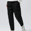 SEMIR Men's Cotton-Polyester Stretch Twill Loose Cargo Pants