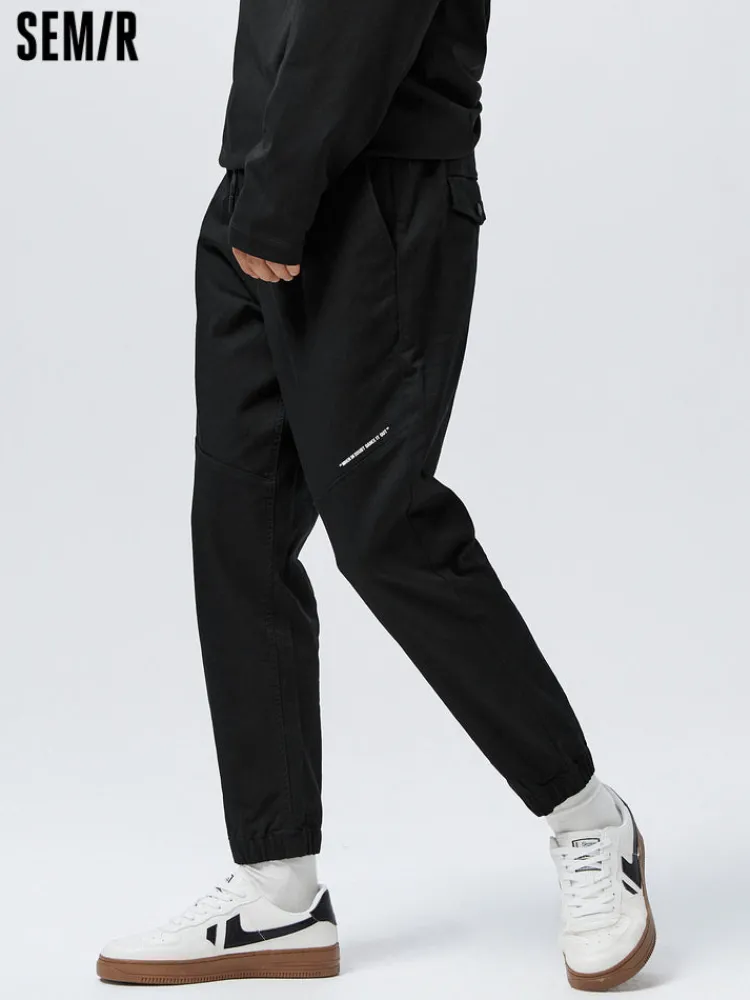 mens_cottonpolyester_stre_0-12.webp SEMIR Men's Cotton-Polyester Stretch Twill Monogram Fitted Woven Jogging Pants