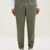 SEMIR Men's Cotton-Polyester Stretch Twill Monogram Fitted Woven Jogging Pants