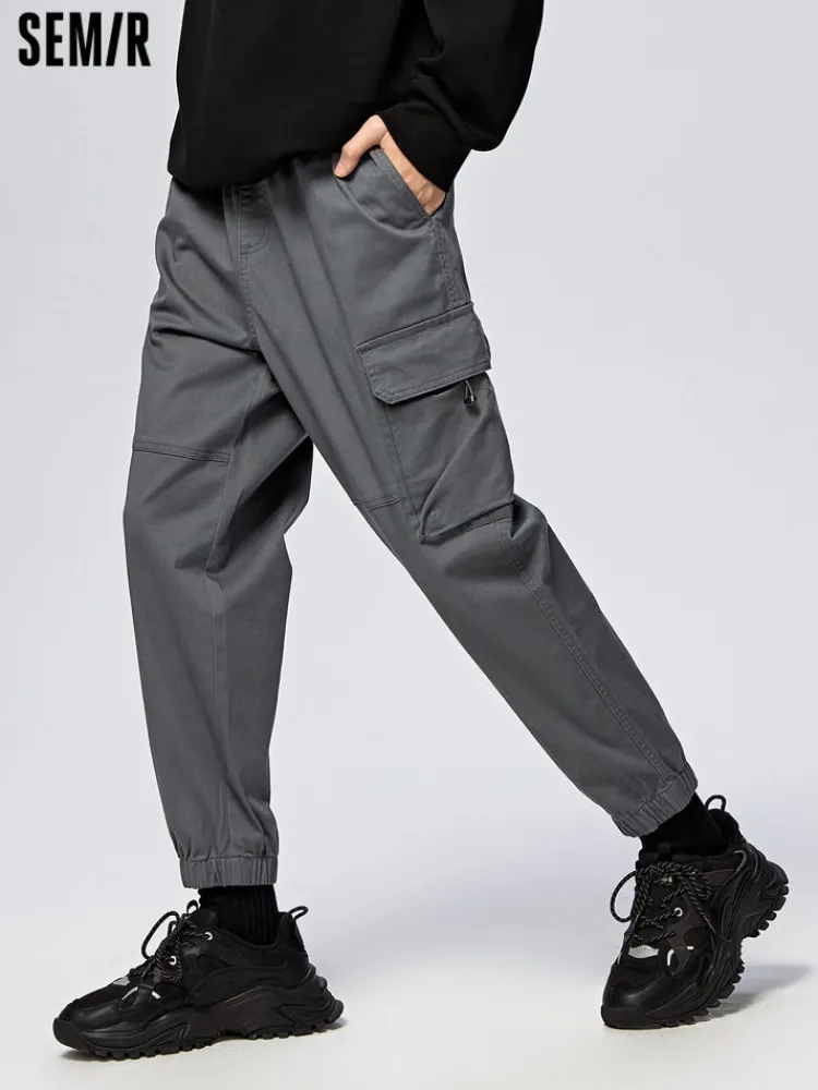 mens_cottonpolyester_stre_0-2.webp SEMIR Men's Cotton-Polyester Stretch Twill Loose Cargo Pants