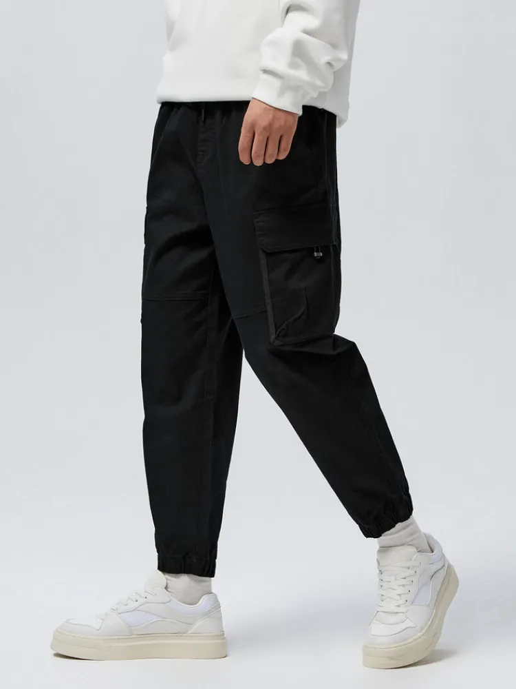 mens_cottonpolyester_stre_1.webp SEMIR Men's Cotton-Polyester Stretch Twill Loose Cargo Pants