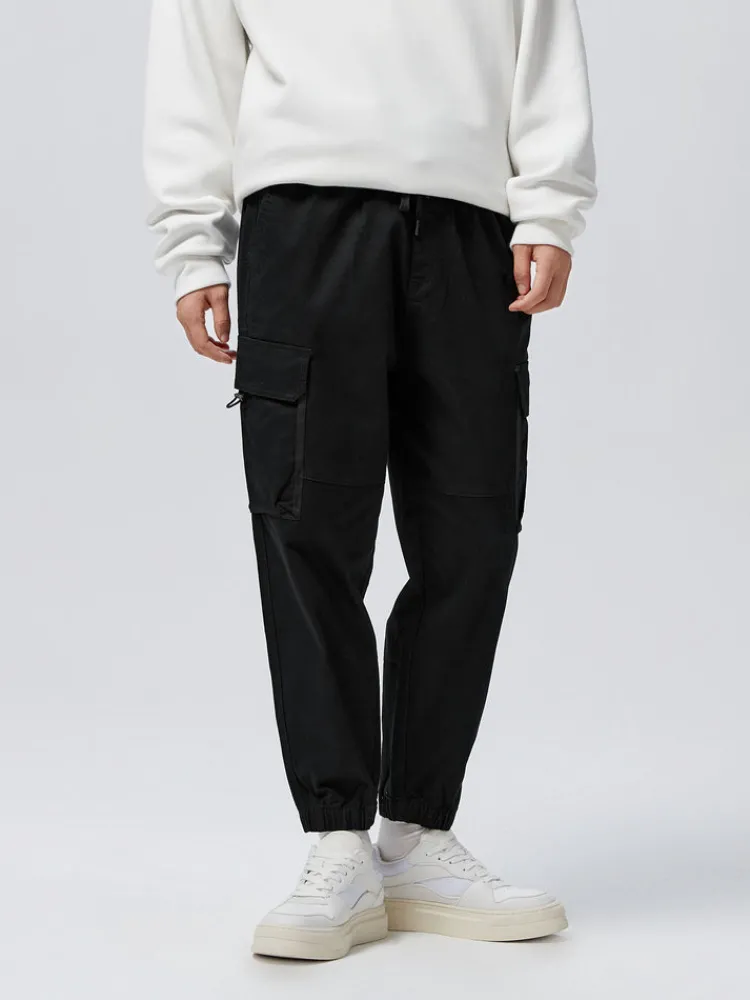 mens_cottonpolyester_stre_2.webp SEMIR Men's Cotton-Polyester Stretch Twill Loose Cargo Pants
