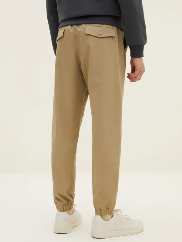 SEMIR Men's Cotton-Polyester Stretch Twill Monogram Fitted Woven Jogging Pants
