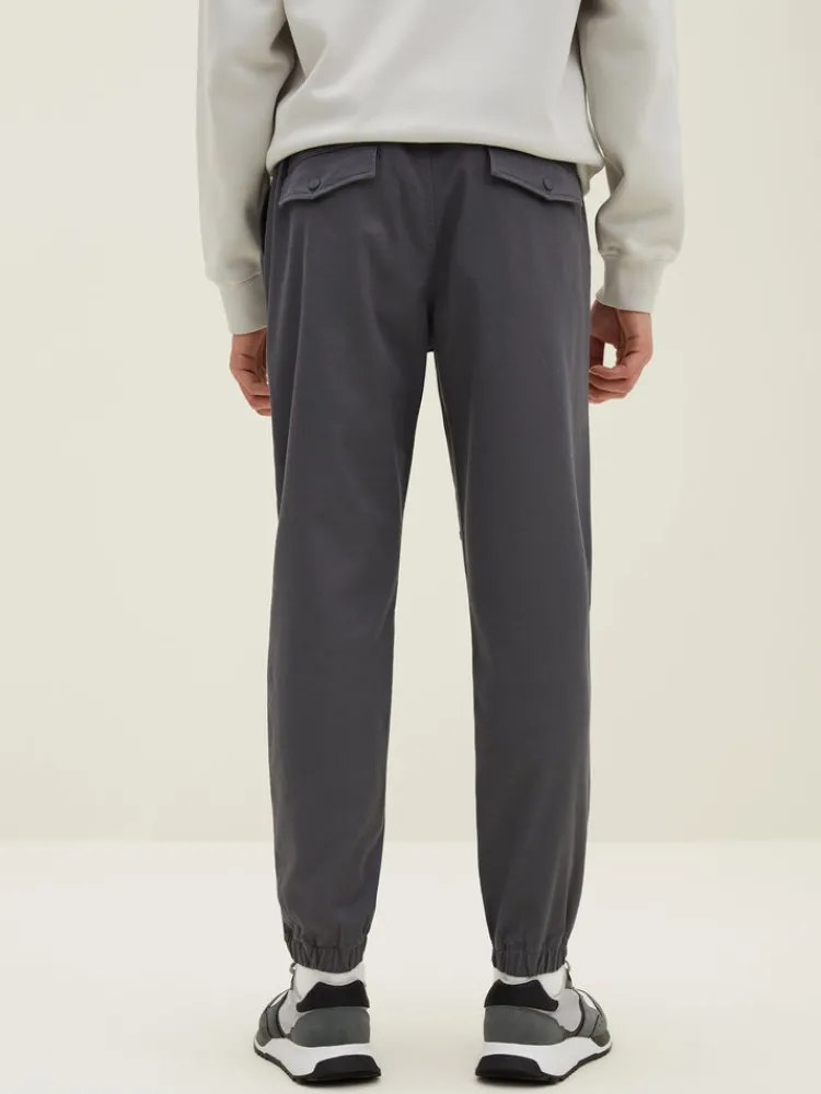 mens_cottonpolyester_stre_3-19.webp SEMIR Men's Cotton-Polyester Stretch Twill Monogram Fitted Woven Jogging Pants