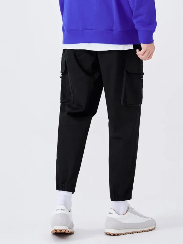 SEMIR Men's Cotton-Polyester Stretch Twill Loose Cargo Pants