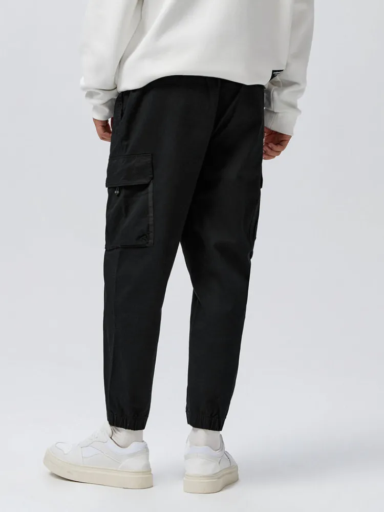 mens_cottonpolyester_stre_3.webp SEMIR Men's Cotton-Polyester Stretch Twill Loose Cargo Pants
