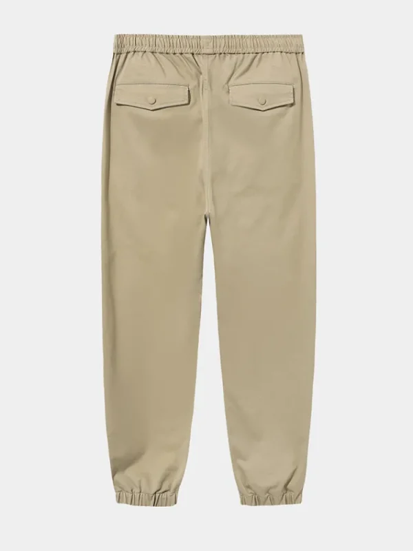 SEMIR Men's Cotton-Polyester Stretch Twill Monogram Fitted Woven Jogging Pants