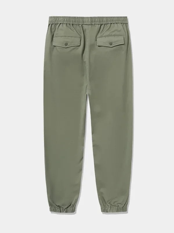SEMIR Men's Cotton-Polyester Stretch Twill Monogram Fitted Woven Jogging Pants