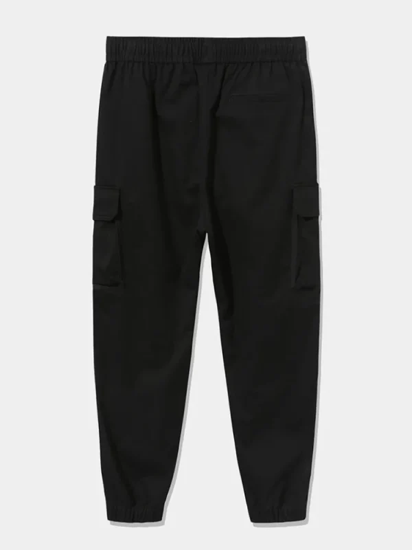 SEMIR Men's Cotton-Polyester Stretch Twill Loose Cargo Pants