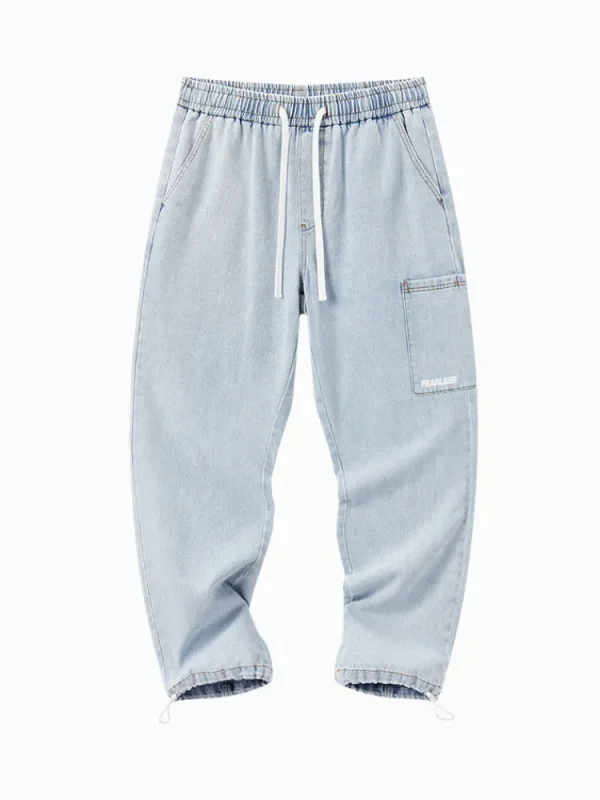 SEMIR Men's Denim Comfort Cool Straight Pants