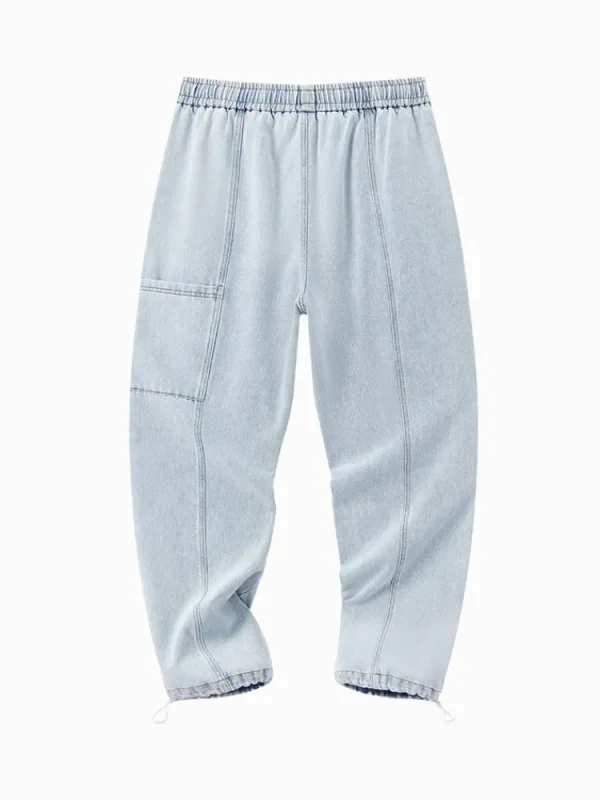 SEMIR Men's Denim Comfort Cool Straight Pants