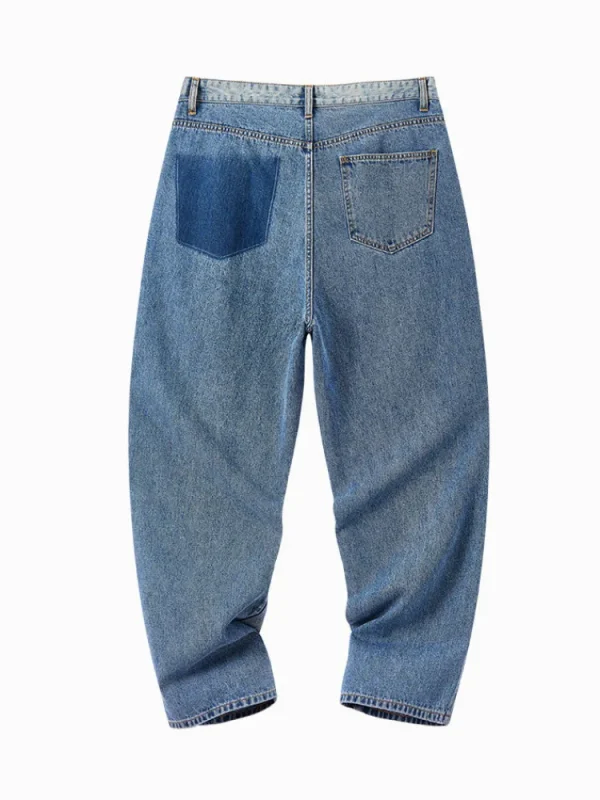 SEMIR Men's Denim Comfort Cool Straight Pants