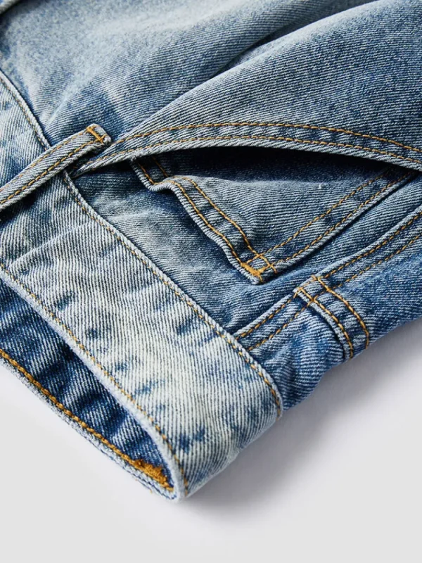 SEMIR Men's Denim Comfort Cool Straight Pants