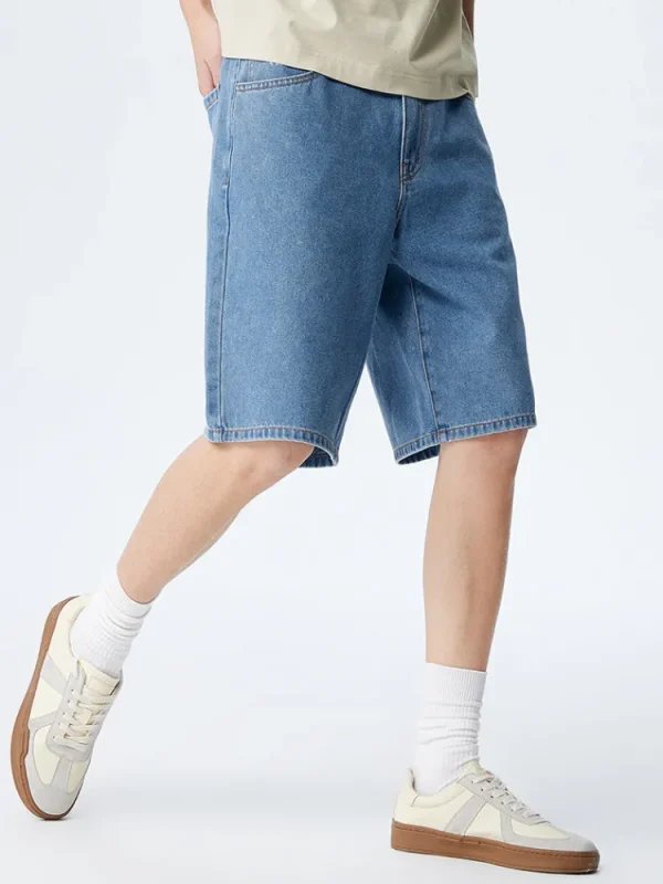 SEMIR Men's Denim Stretch Cool Straight Pants