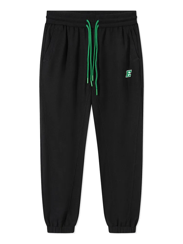 mens_draping_waffle_contr_4.webp SEMIR Men's Draping Waffle Contrast Ribbon Loose Knitted Jogging Pants