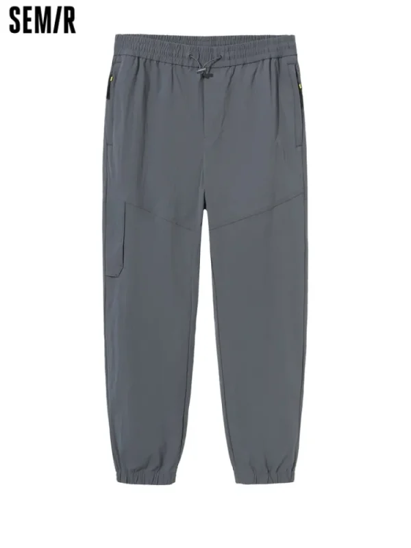 SEMIR Men's Easy-Care Fitted Woven Jogging Pants