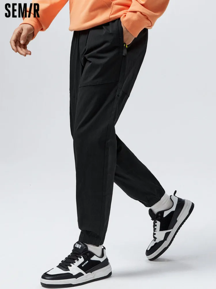 mens_easycare_fitted_wove_0.webp SEMIR Men's Easy-Care Fitted Woven Jogging Pants