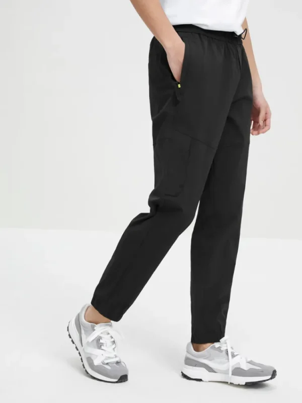 SEMIR Men's Easy-Care Fitted Woven Jogging Pants