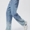 SEMIR Men's Eco-Friendly Lyocell Denim Gradient Loose Straight Pants