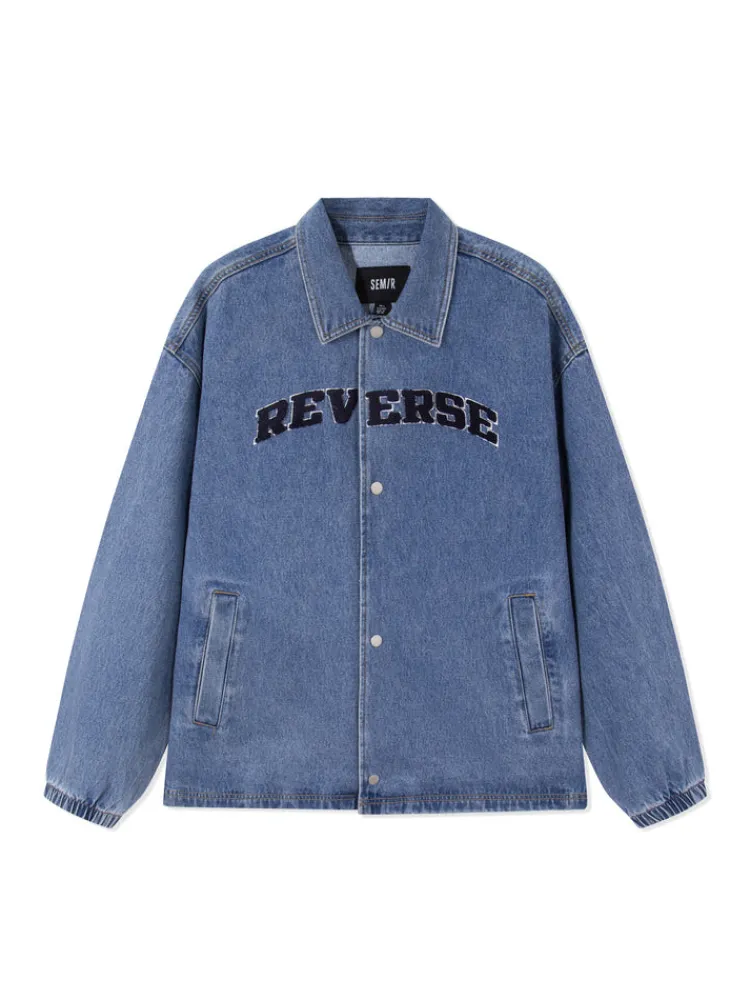 mens_ecofriendly_lyocell__5.webp SEMIR Men's Eco-Friendly Lyocell Denim Contrast Monogram Loose Denim Jacket