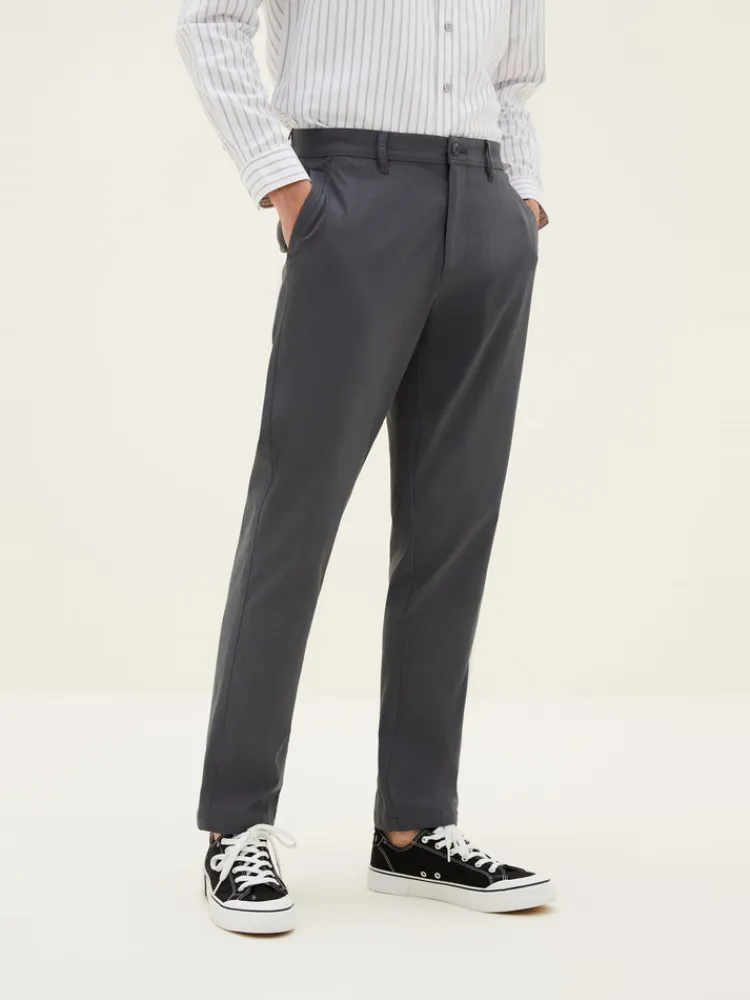 mens_faille_solid_colour__1-1.webp SEMIR Men's Faille Solid Colour Fitted Boot Cut Basic Pants