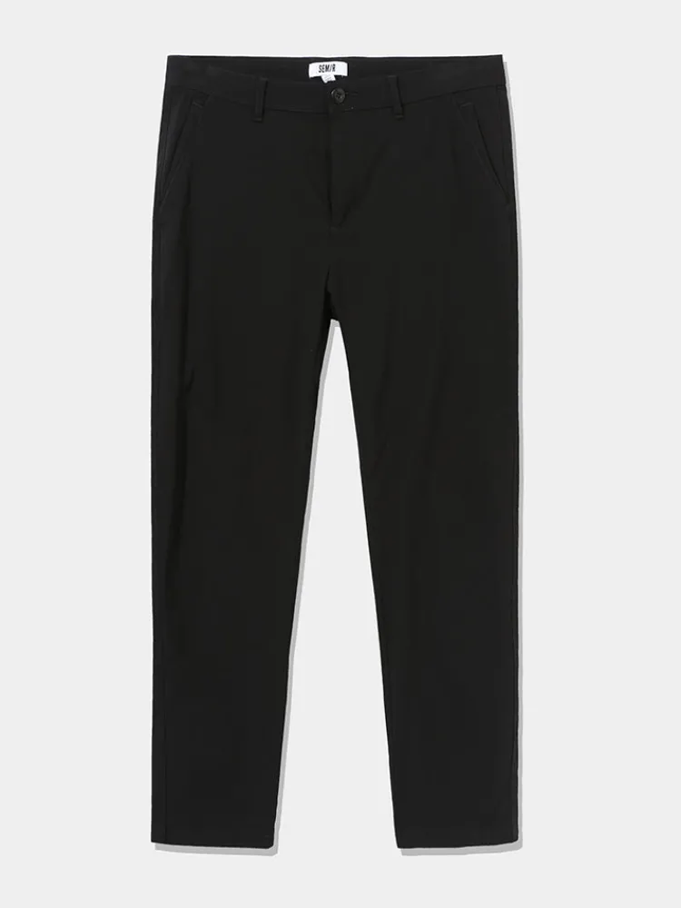 mens_faille_solid_colour__4-2.webp SEMIR Men's Faille Solid Colour Fitted Boot Cut Basic Pants