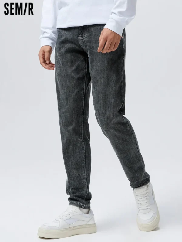 SEMIR Men's Fitted Boot Cut Fitted Pants