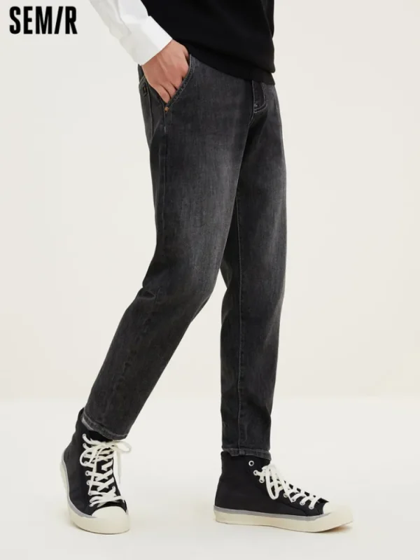 SEMIR Men's Fitted Boot Cut Fitted Pants