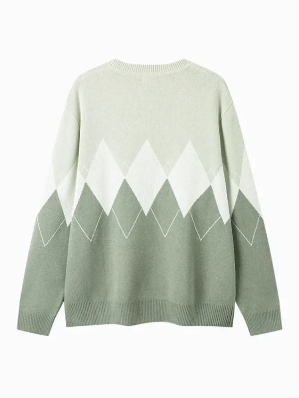 SEMIR Men's green crew neck sweater