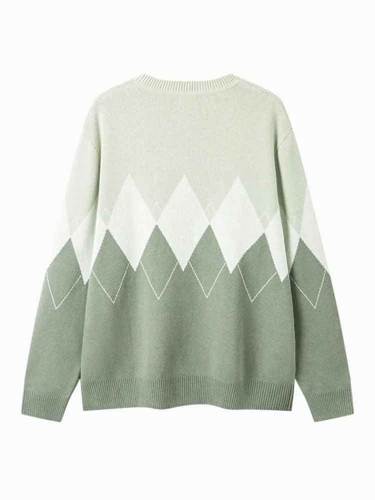 mens_green_crew_neck_swea_1.webp SEMIR Men's green crew neck sweater