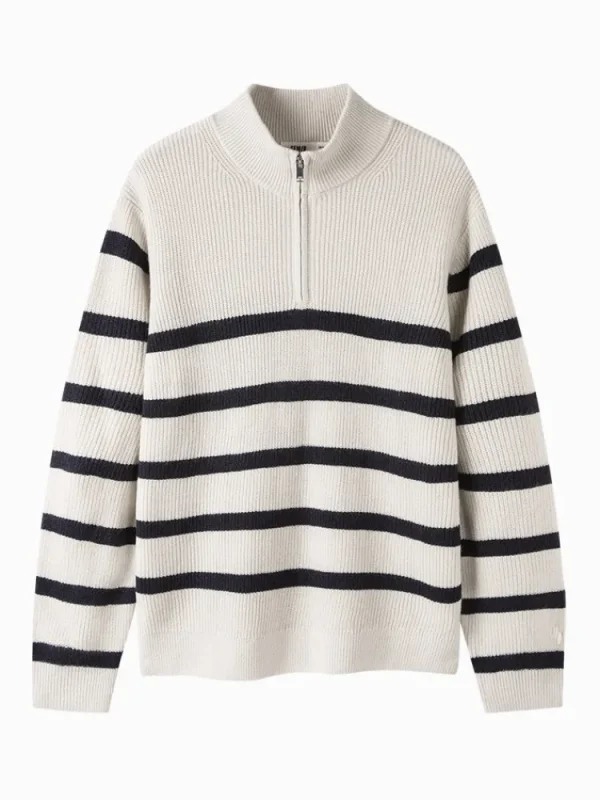 SEMIR Men's half-cardigan sweater