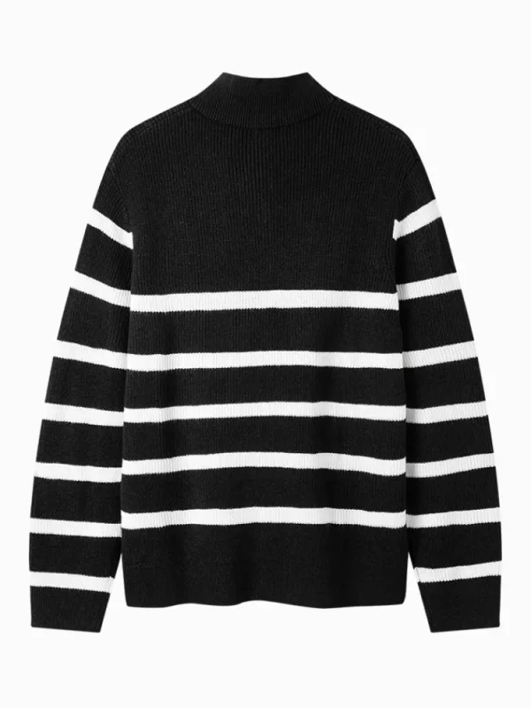 SEMIR Men's half-cardigan sweater