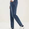 SEMIR Men's Intelligent Temperature Adjustment Denim Boot Cut Pants