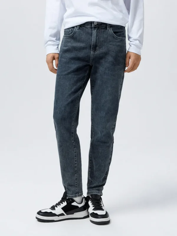 SEMIR Men's Intelligent Temperature Adjustment Denim Boot Cut Pants