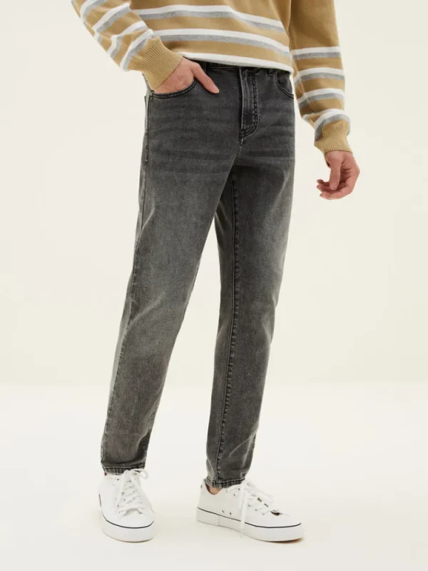 SEMIR Men's Intelligent Temperature Adjustment Denim Boot Cut Pants