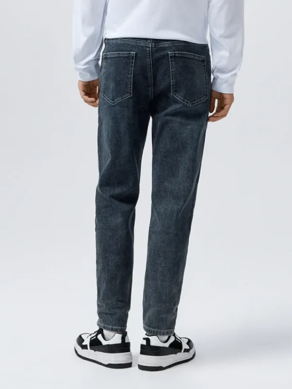 SEMIR Men's Intelligent Temperature Adjustment Denim Boot Cut Pants