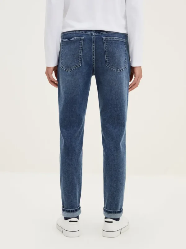 SEMIR Men's Intelligent Temperature Adjustment Denim Boot Cut Pants