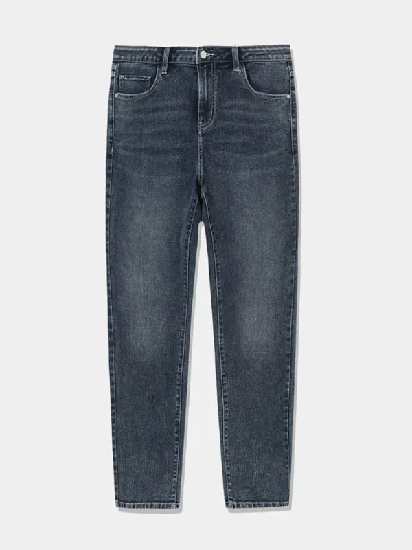 SEMIR Men's Intelligent Temperature Adjustment Denim Boot Cut Pants