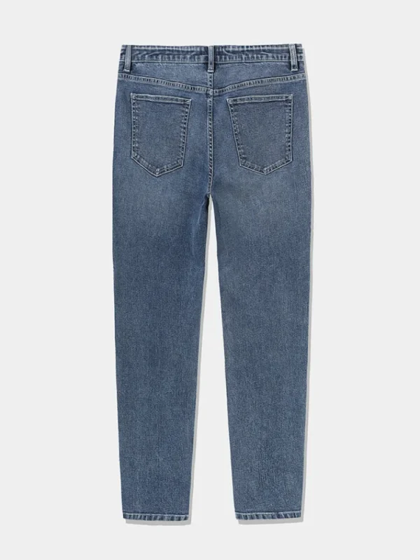 SEMIR Men's Intelligent Temperature Adjustment Denim Boot Cut Pants