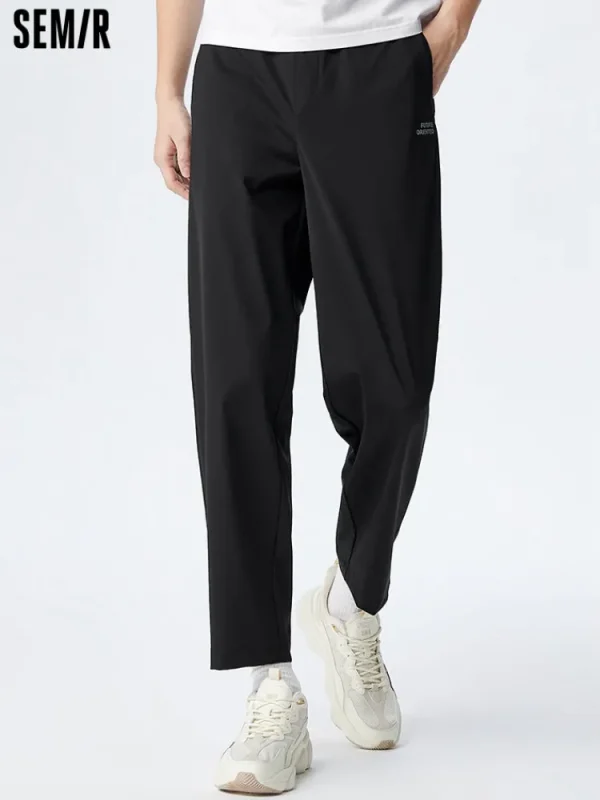 SEMIR Men's Knit Stretch Cool Tapered Pants